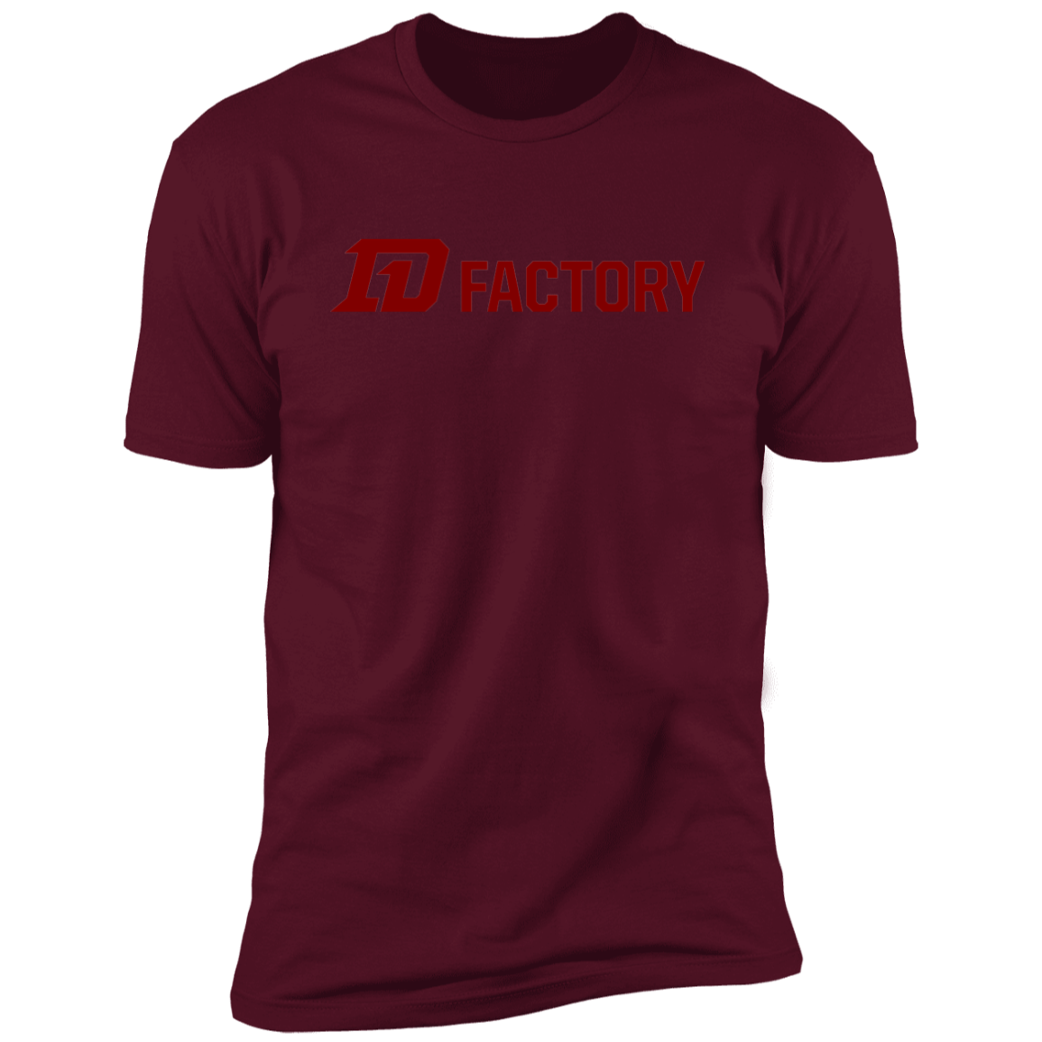 Luxe T-Shirt - Maroon Flatline