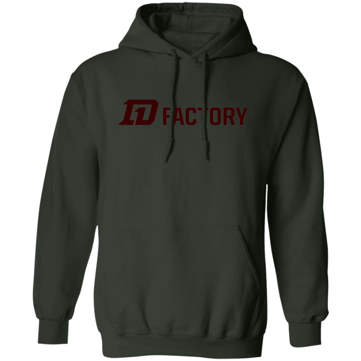 Premium Hoodie - Dark Maroon Flatline