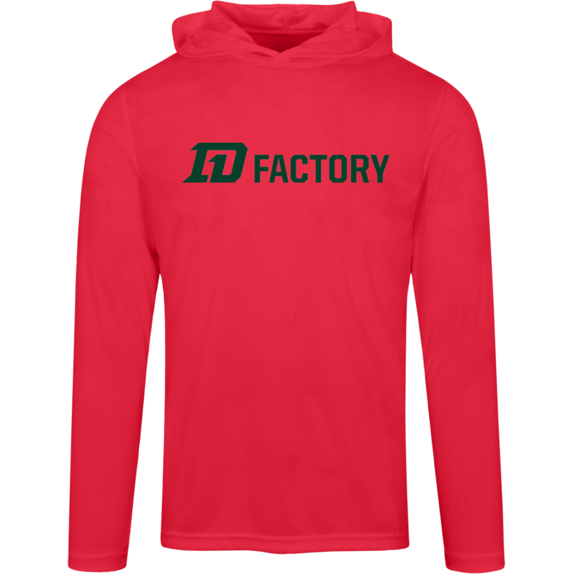 Performance Hoodie - Dark Green Flatline
