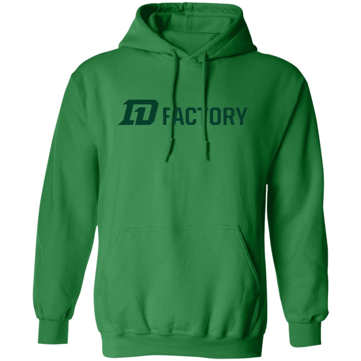 Premium Hoodie - Dark Green Flatline