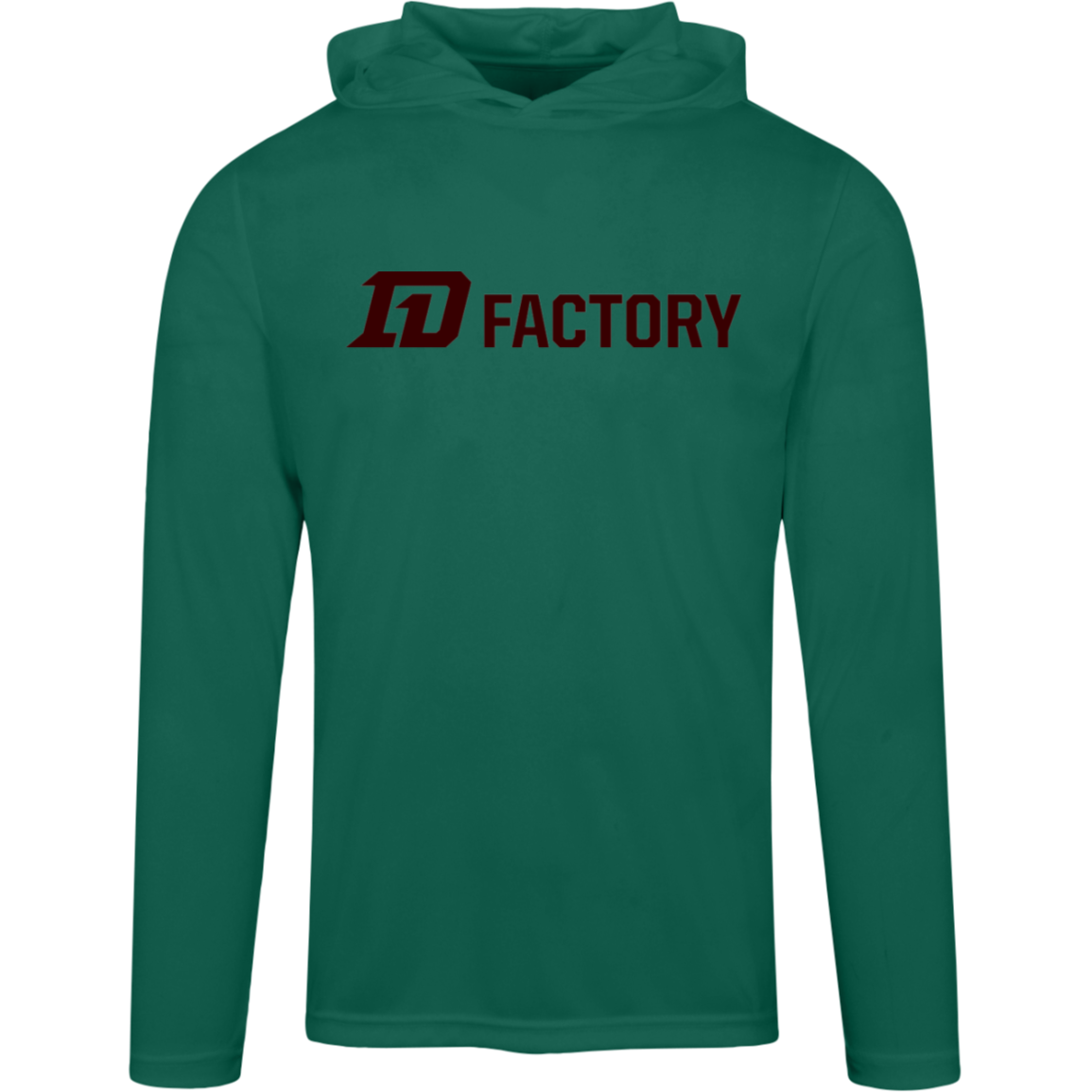 Performance Hoodie - Dark Maroon Flatline