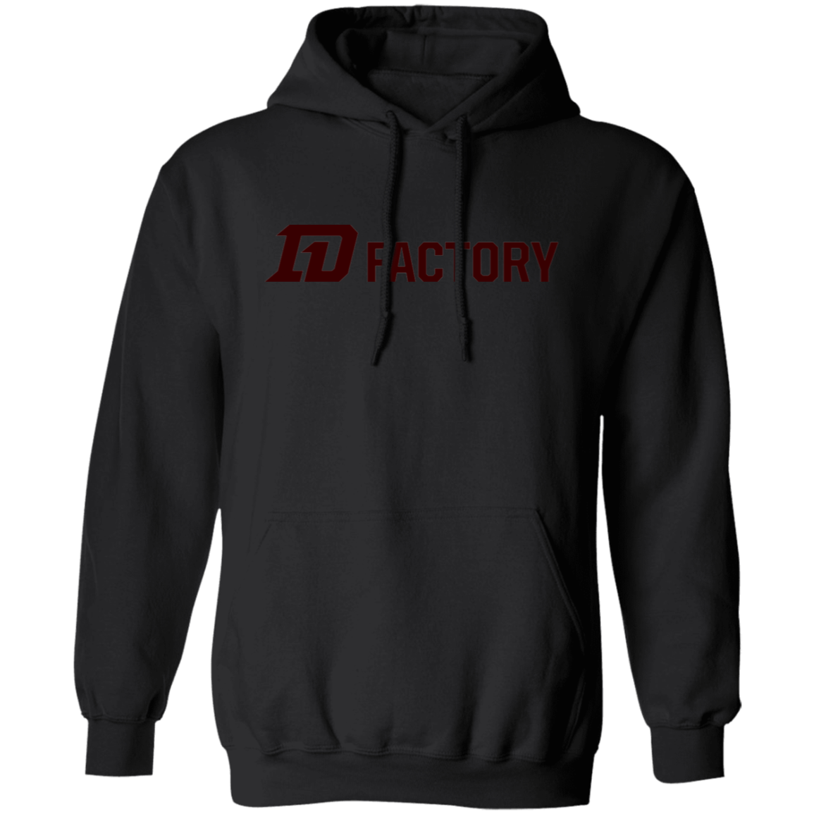 Premium Hoodie - Dark Maroon Flatline