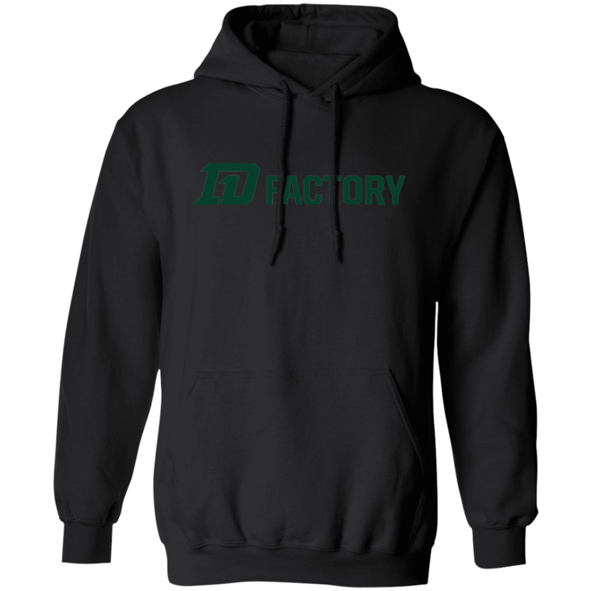 Premium Hoodie - Dark Green Flatline