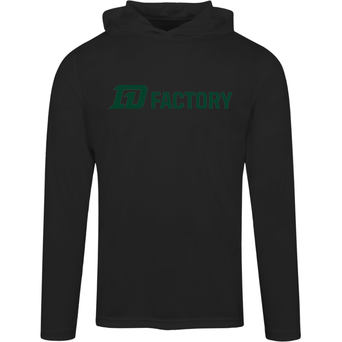 Performance Hoodie - Dark Green Flatline