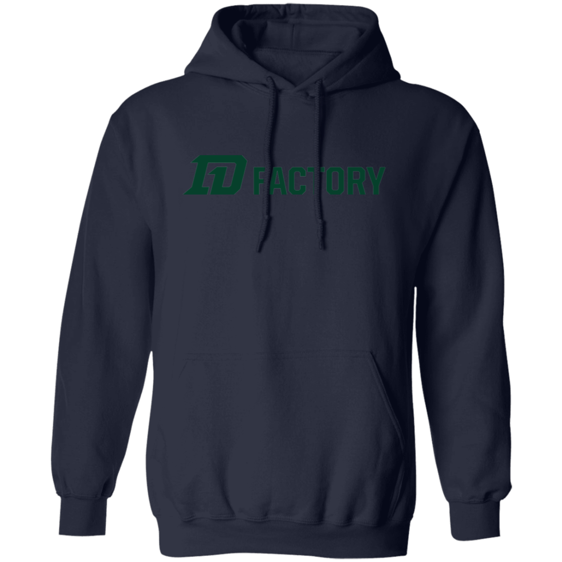 Premium Hoodie - Dark Green Flatline