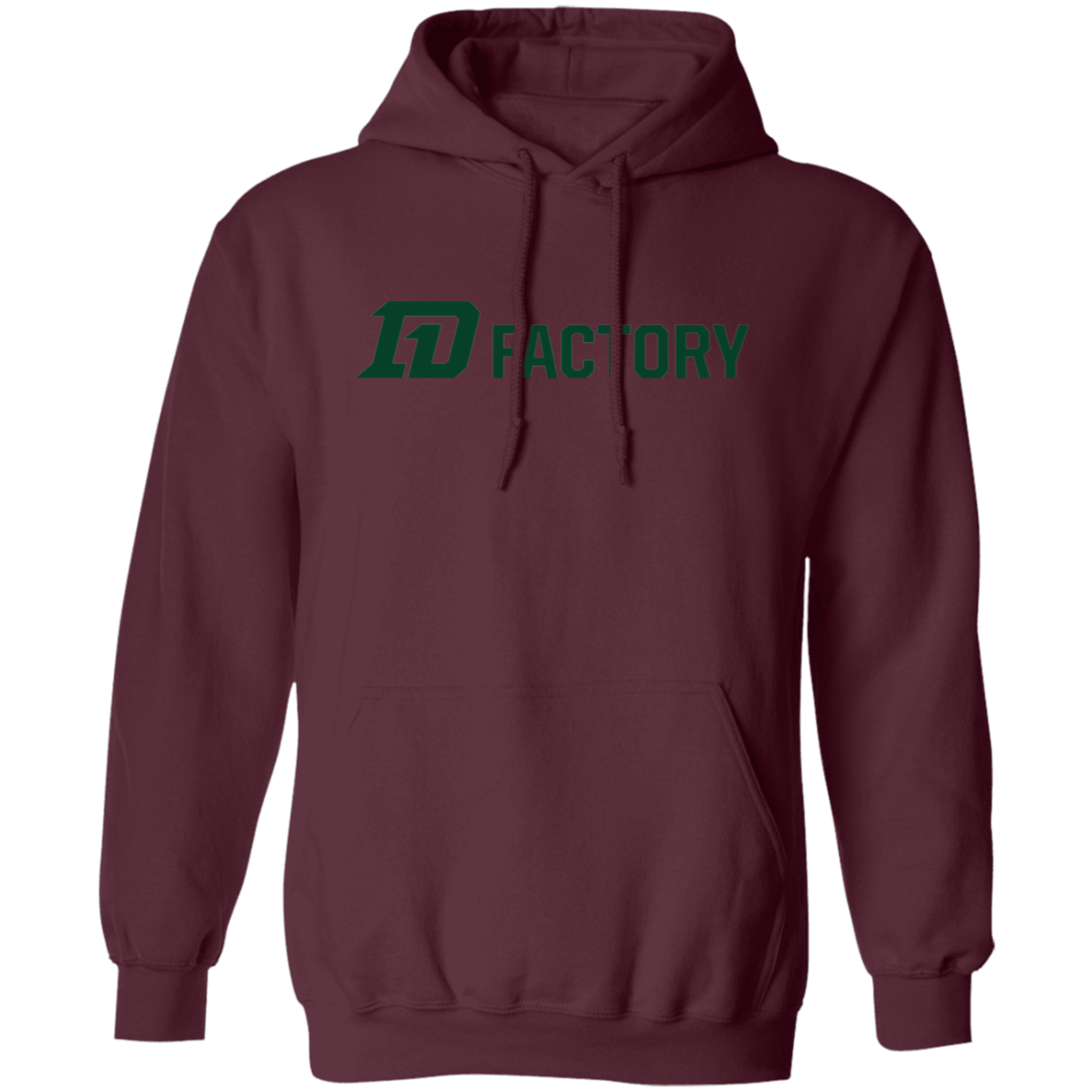 Premium Hoodie - Dark Green Flatline