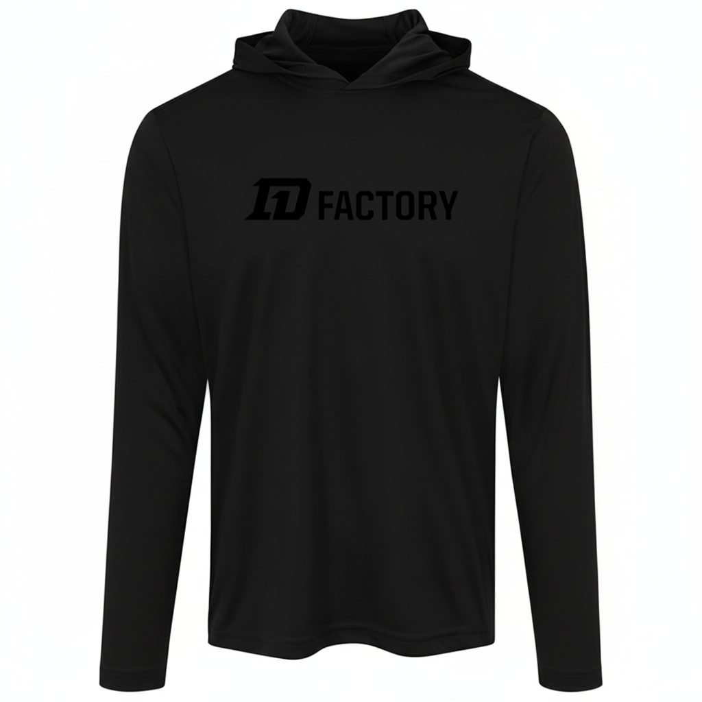 Performance Hoodie - Black Flatline
